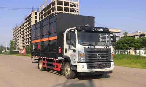 旺龍威牌WLW5120XRQDYQ6型易燃氣體廂式運輸車